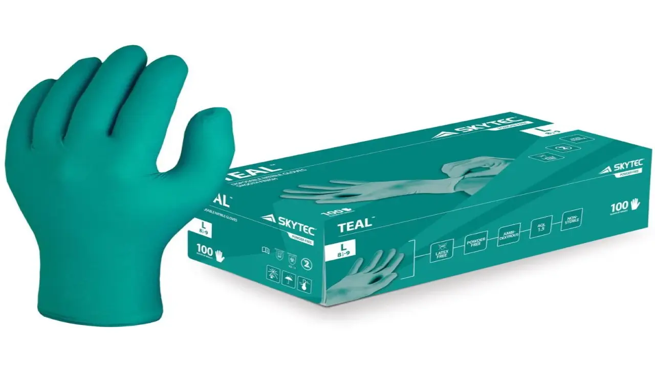 Green Nitrile Gloves